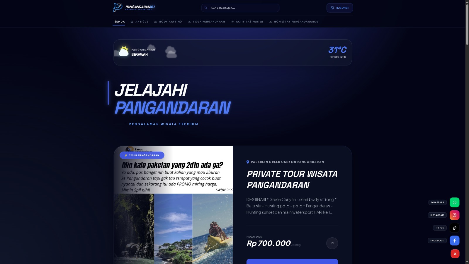 Pangandaranku Travel Portal